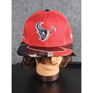 New Era Houston Texans Hat 9FIFTY NFL Football Cap Flat Bill OSFM Football‎